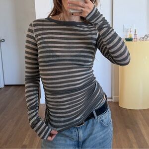 dolce & gabanna lurex striped knit